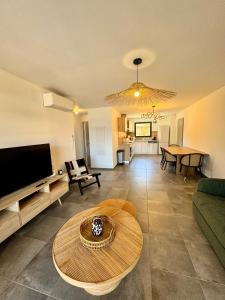 Posezení v ubytování Appartement confort vue mer