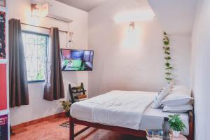 TV a/nebo společenská místnost v ubytování U.R.D.Ki Hostel