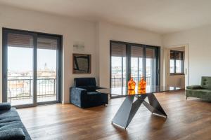 Posezení v ubytování Panoramic Flat-Les Suites