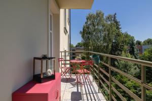 Balkón alebo terasa v ubytovaní Kraków Apartament Blisko Centrum Kongresowego i Wawelu by Noclegi Renters