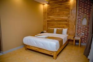 Postel nebo postele na pokoji v ubytování Hotel Matina Suites