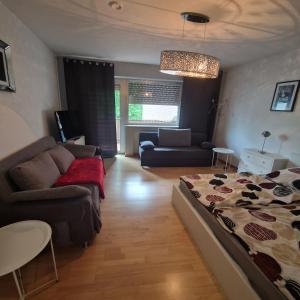 Posezení v ubytování Super Zentrales Apartment MG