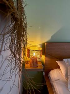 Postel nebo postele na pokoji v ubytování Luxueux appartement avec vue mer & piscine