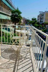 Balkón nebo terasa v ubytování Metaxa apartment