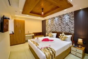 Postel nebo postele na pokoji v ubytování Hotel Dain Castle, Varkala