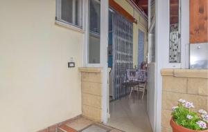 an open door to a balcony with a table at Relax E Pace in Roccaspinalveti +24 photos