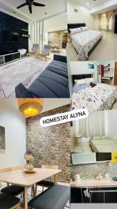 Postel nebo postele na pokoji v ubytování Homestay AlyNa