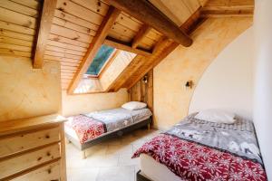 Ένα ή περισσότερα κρεβάτια σε δωμάτιο στο Lupins