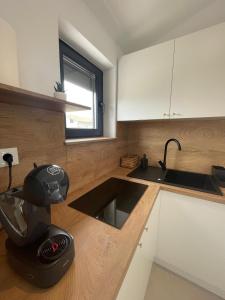 Dapur atau dapur kecil di Apartments Ula