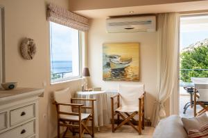 Χώρος καθιστικού στο Luxury Cottage Casa con Vista with sea view