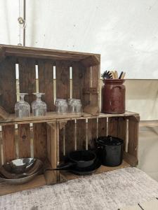 Nápoje v ubytování Glamping Grindhuset