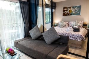 Posezení v ubytování G14 SuperKingSizeBed 1этаж тихая сторона