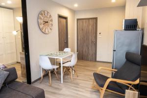 Posezení v ubytování G14 SuperKingSizeBed 1этаж тихая сторона