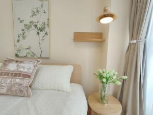41池袋最中心 两室一厅 池袋站10分 2 rooms Ikebukuro center 10 mins to ST Max 5P 直达新宿 涉谷 表参道 池袋 上野 代代木 银座 原宿にあるベッド