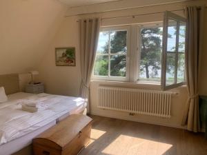 Katil atau katil-katil dalam bilik di Fischerhaus in Quilitz
