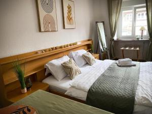 Giường trong phòng chung tại Hotel Ochsen