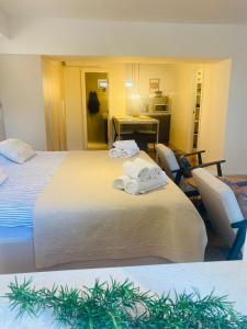 Posteľ alebo postele v izbe v ubytovaní Apartments Nikval + 37 fotografií