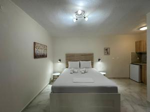 Postel nebo postele na pokoji v ubytování Hotel Argilos