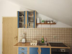 Kuchyňa alebo kuchynka v ubytovaní Blue apartment