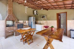 Køkken eller tekøkken på Recanto Bem Te Vi