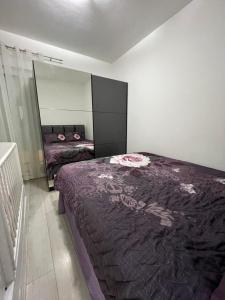 Postel nebo postele na pokoji v ubytování Apartman Tara Bar