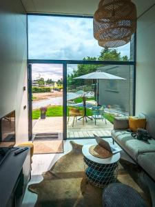 Χώρος καθιστικού στο Tiny Lodge "Snorre" am Nord-Ostsee-Kanal
