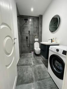 Koupelna v ubytování Apartman Tara Bar