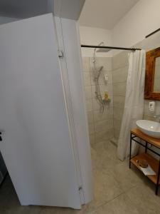 Et badeværelse på Apartamenty Leśna Oaza