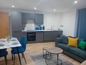 Kuchyň nebo kuchyňský kout v ubytování City Centre Apartments, Free Parking - Quality City