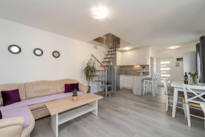 Kuchyň nebo kuchyňský kout v ubytování APARTMENT LEO NOVALJA