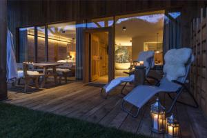 Patio alebo iná vonkajšia časť ubytovania Chalet Wiesenglück