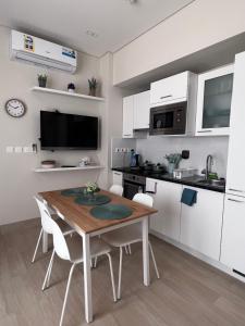 Kuchyň nebo kuchyňský kout v ubytování Lotus Apartment Hawana Salalah