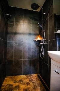 Koupelna v ubytování APARTMÁN ZLATÝ DUB + 37 fotografií
