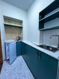 Kuchyň nebo kuchyňský kout v ubytování Guest House Leon