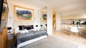 Kuchyňa alebo kuchynka v ubytovaní Aparthotel Delta Boutique