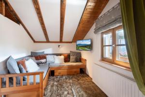 Posezení v ubytování Grabner Riedleiten Berghütte Wildbarren