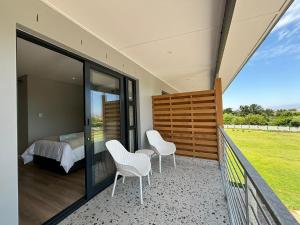 Balkón nebo terasa v ubytování Swanemeer Apartments