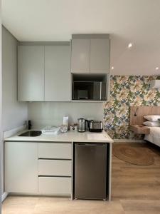 Kuchyň nebo kuchyňský kout v ubytování Swanemeer Apartments