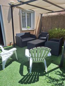 Część wypoczynkowa w obiekcie apartment garden