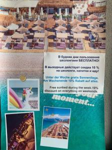 a flyer for a resort with pictures of the beach at Trend Suites CYCLE in Antalya