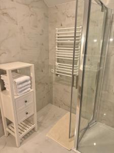 Koupelna v ubytování Willa Leśna Dębki