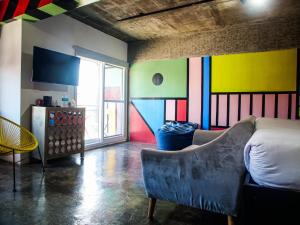 Posezení v ubytování D522 Hostel at Kiener Hills - Near Cebu Airport
