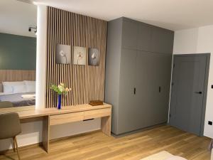 Posteľ alebo postele v izbe v ubytovaní Studio apartmen