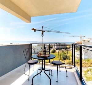 Un balcon sau o terasă la Apartment Baby Blue