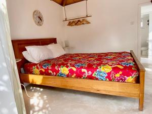 Katil atau katil-katil dalam bilik di Stylish Vathy Studio with Sea View