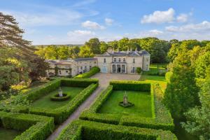 an aerial view of a mansion with a garden at Must see - Georgian Mansion I Suffolk Retreat in Beccles