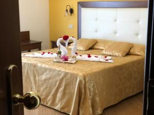Postel nebo postele na pokoji v ubytování Hotel Soleado