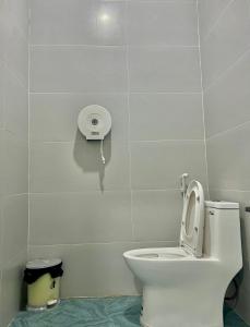 Koupelna v ubytování Maria Hotel
