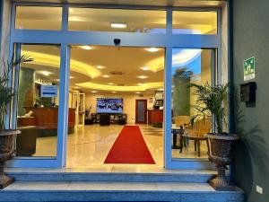 Vstupní hala nebo recepce v ubytování Blue Hotel