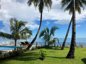 Dzamandzar的住宿－Lodge Villa MAYANKI，棕榈树度假村的海景